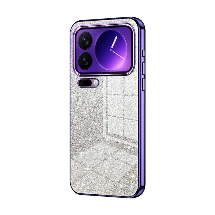 Gradient Glitter Powder Electroplated Phone Case, For Xiaomi 17 Ultra, For Xiaomi 17 Pro Max, For...