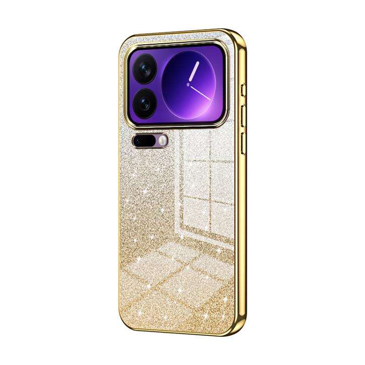 Gradient Glitter Powder Electroplated Phone Case, For Xiaomi 17 Ultra, For Xiaomi 17 Pro Max, For...
