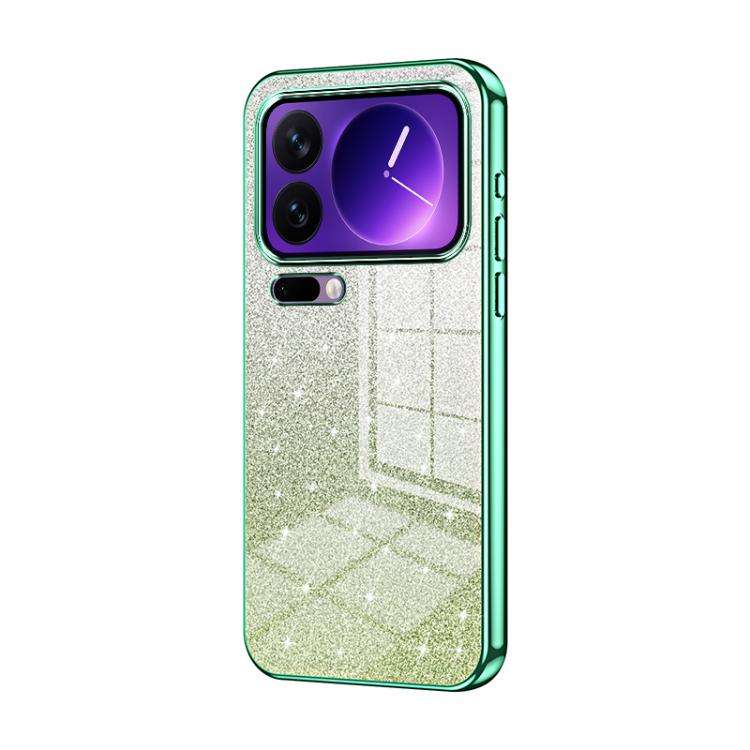Gradient Glitter Powder Electroplated Phone Case, For Xiaomi 17 Ultra, For Xiaomi 17 Pro Max, For...
