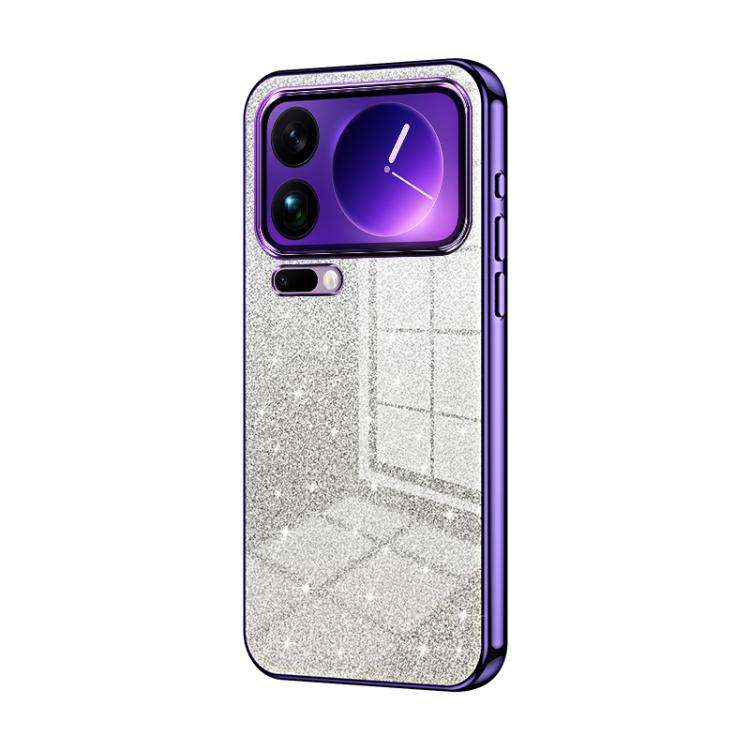 Gradient Glitter Powder Electroplated Phone Case, For Xiaomi 17 Ultra, For Xiaomi 17 Pro Max, For...