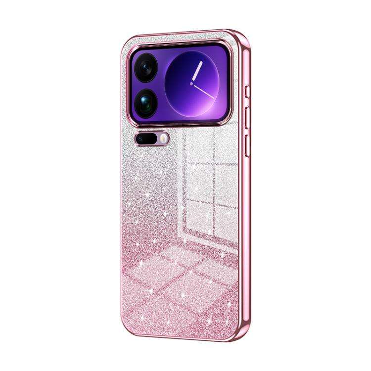 Gradient Glitter Powder Electroplated Phone Case, For Xiaomi 17 Ultra, For Xiaomi 17 Pro Max, For...