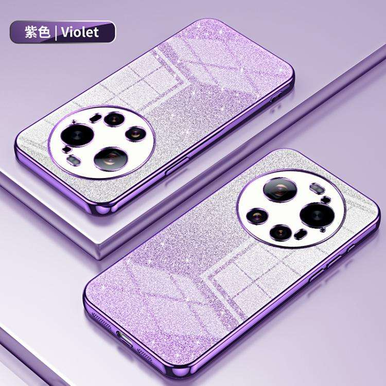 Gradient Glitter Powder Electroplated Phone Case, For Xiaomi 17 Ultra, For Xiaomi 17 Pro Max, For...