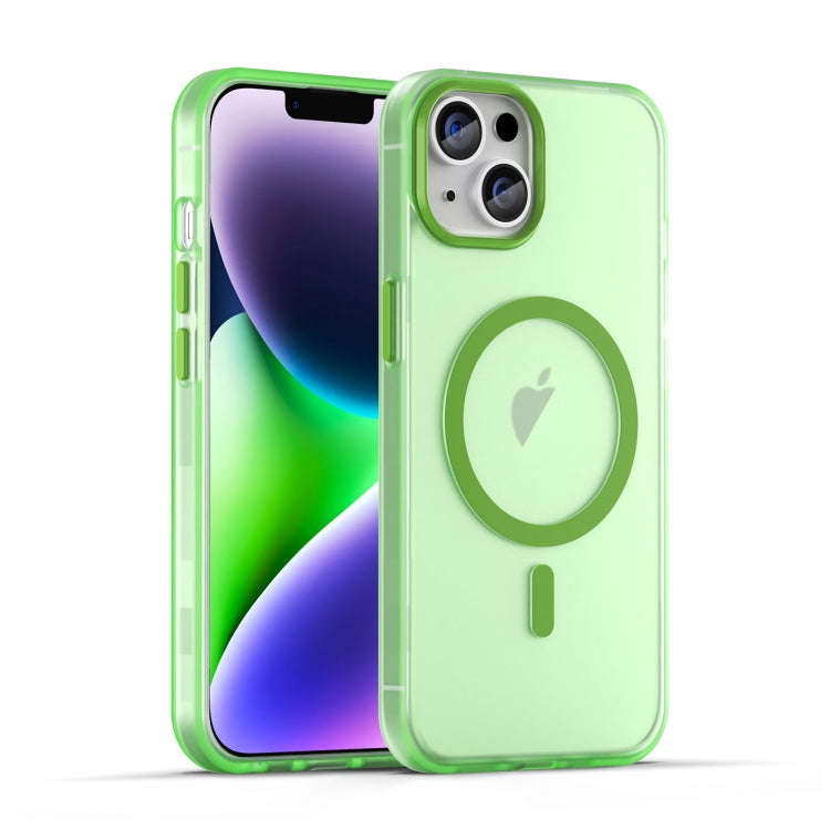 MagSafe Frosted Translucent TPU + PC Full Coverage Phone Case, For iPhone 15, For iPhone 14 Plus,...