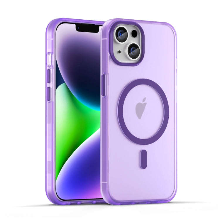 MagSafe Frosted Translucent TPU + PC Full Coverage Phone Case, For iPhone 15, For iPhone 14 Plus,...