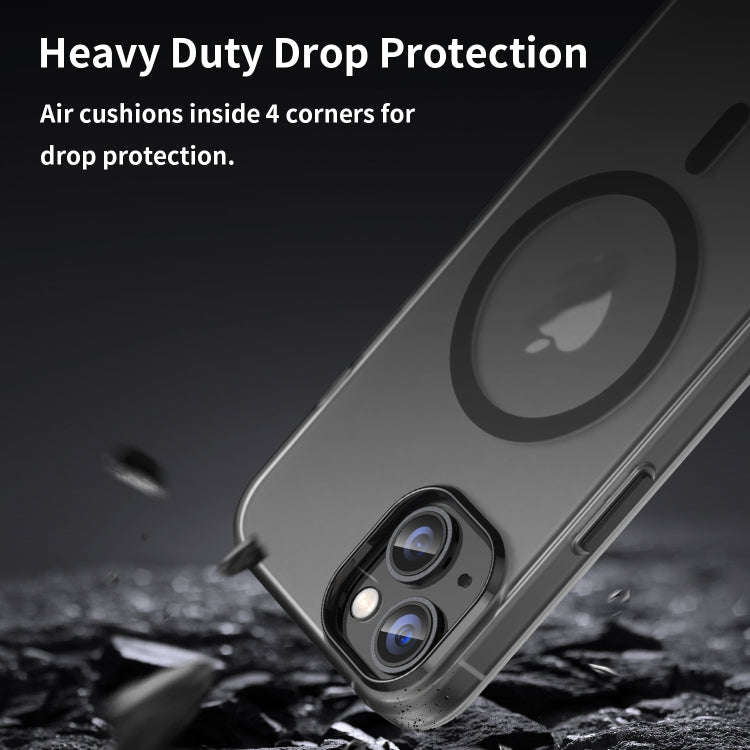MagSafe Frosted Translucent TPU + PC Full Coverage Phone Case, For iPhone 15, For iPhone 14 Plus,...