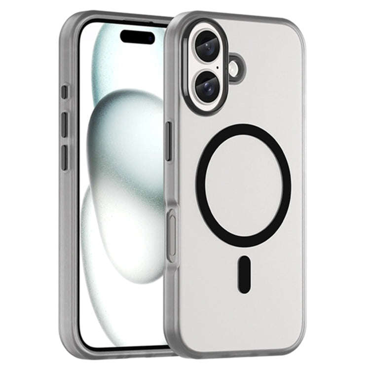 MagSafe Frosted Translucent TPU + PC Full Coverage Phone Case, For iPhone 16 Plus, For iPhone 16,...