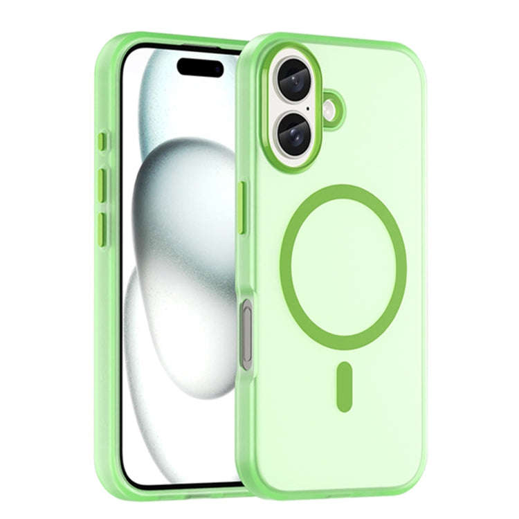 MagSafe Frosted Translucent TPU + PC Full Coverage Phone Case, For iPhone 16 Plus, For iPhone 16,...