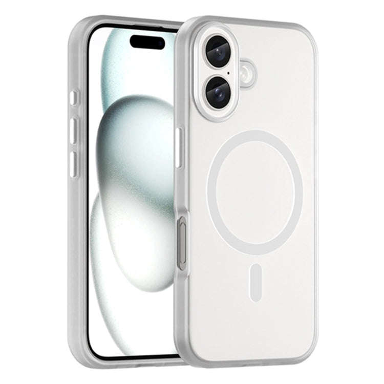 MagSafe Frosted Translucent TPU + PC Full Coverage Phone Case, For iPhone 16 Plus, For iPhone 16,...