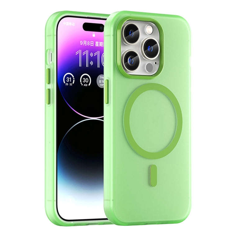 MagSafe Frosted Translucent TPU + PC Full Coverage Phone Case, For iPhone 15, For iPhone 14 Plus,...