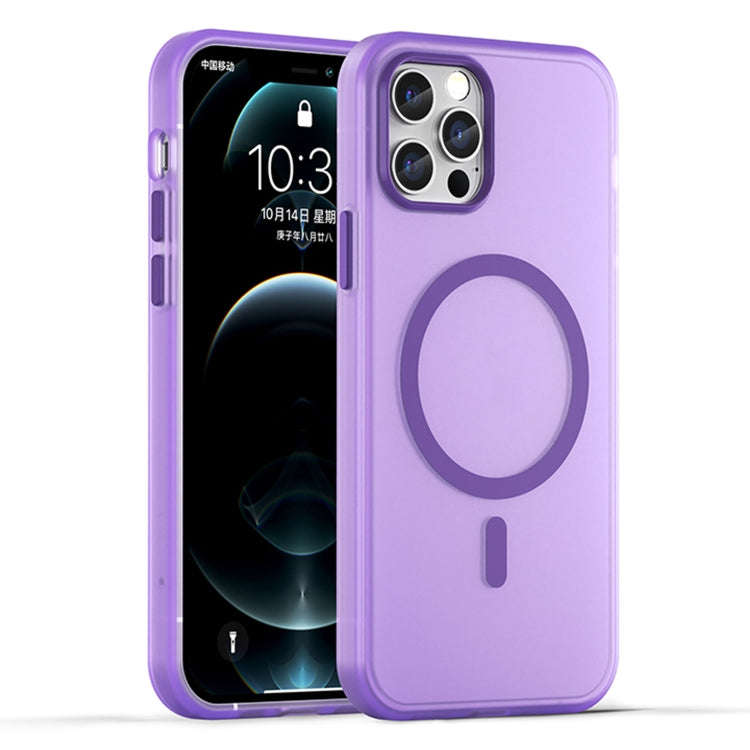 MagSafe Frosted Translucent TPU + PC Full Coverage Phone Case, For iPhone 12 Pro Max, For iPhone ...