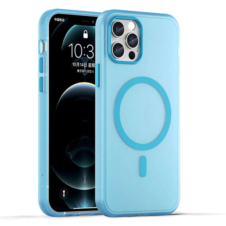 MagSafe Frosted Translucent TPU + PC Full Coverage Phone Case, For iPhone 12 Pro Max, For iPhone ...