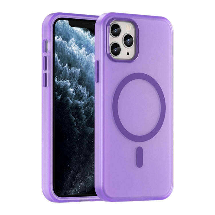 MagSafe Frosted Translucent TPU + PC Full Coverage Phone Case, For iPhone 12 Pro Max, For iPhone ...