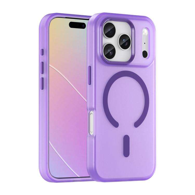 MagSafe Frosted Translucent TPU + PC Full Coverage Phone Case, For iPhone 17 Pro, For iPhone 17, ...
