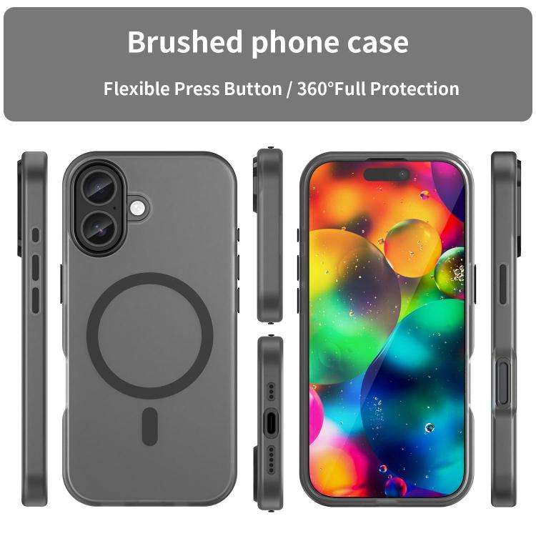 MagSafe Frosted Translucent TPU + PC Full Coverage Phone Case, For iPhone 18, For iPhone 18 Pro, ...