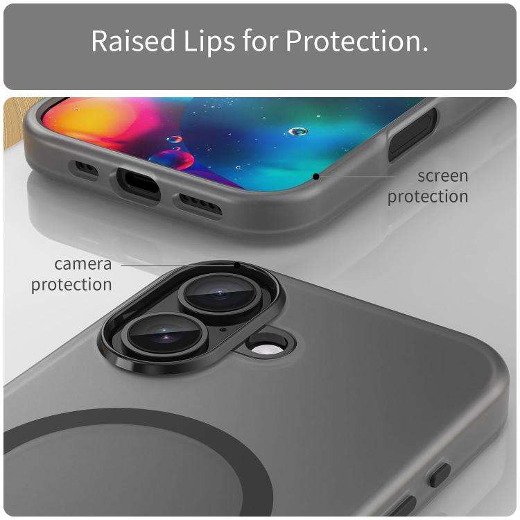 MagSafe Frosted Translucent TPU + PC Full Coverage Phone Case, For iPhone 18, For iPhone 18 Pro, ...