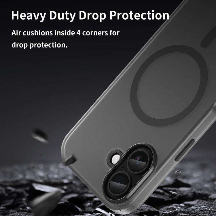 MagSafe Frosted Translucent TPU + PC Full Coverage Phone Case, For iPhone 18, For iPhone 18 Pro, ...
