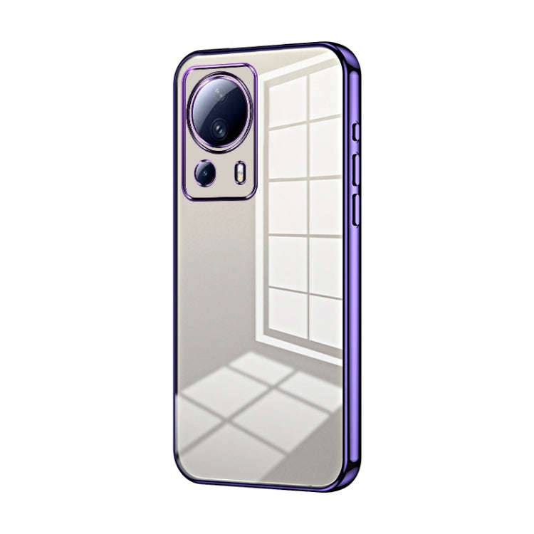 Transparent Plating Fine Hole Phone Case, For Xiaomi Civi 2 / 13 Lite, For Xiaomi 13 Pro, For Xia...