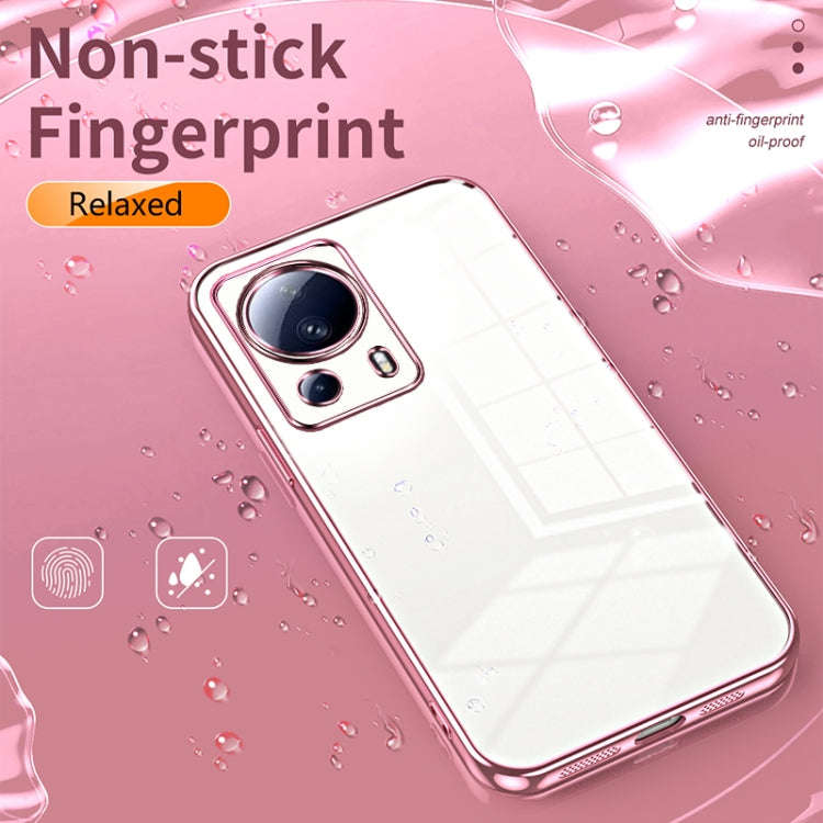 Transparent Plating Fine Hole Phone Case, For Xiaomi Civi 2 / 13 Lite, For Xiaomi 13 Pro, For Xia...