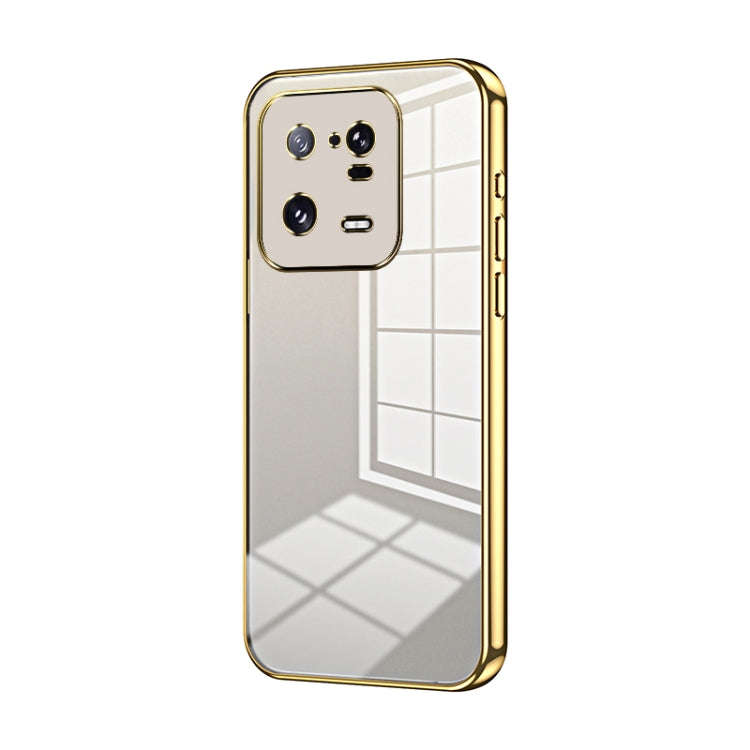 Transparent Plating Fine Hole Phone Case, For Xiaomi Civi 2 / 13 Lite, For Xiaomi 13 Pro, For Xia...