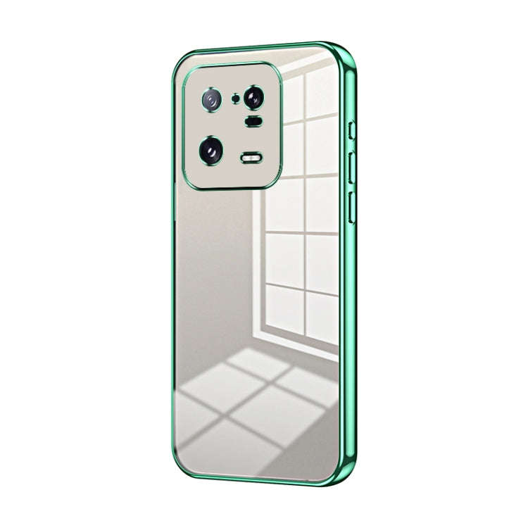Transparent Plating Fine Hole Phone Case, For Xiaomi Civi 2 / 13 Lite, For Xiaomi 13 Pro, For Xia...
