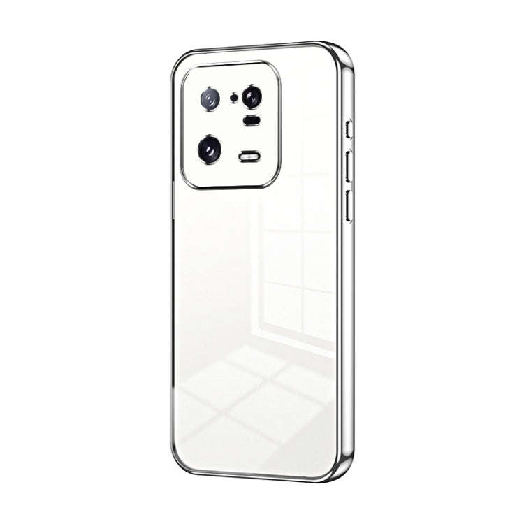 Transparent Plating Fine Hole Phone Case, For Xiaomi Civi 2 / 13 Lite, For Xiaomi 13 Pro, For Xia...