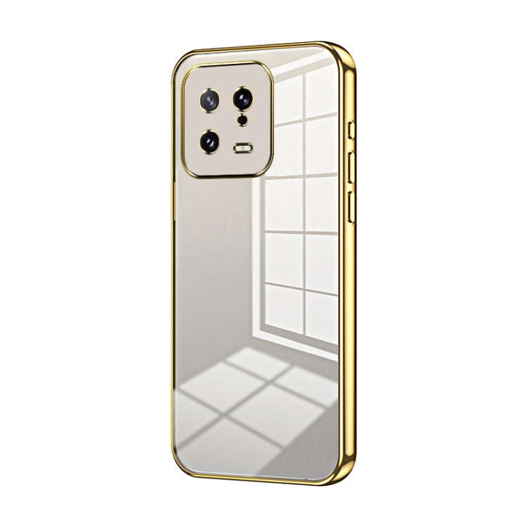 Transparent Plating Fine Hole Phone Case, For Xiaomi Civi 2 / 13 Lite, For Xiaomi 13 Pro, For Xia...