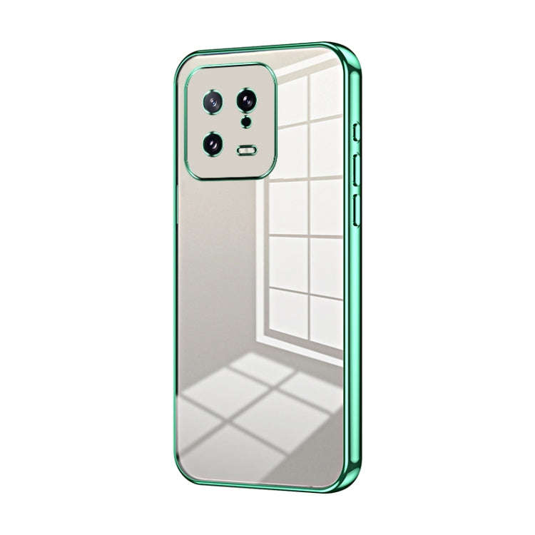 Transparent Plating Fine Hole Phone Case, For Xiaomi Civi 2 / 13 Lite, For Xiaomi 13 Pro, For Xia...