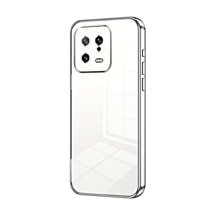 Transparent Plating Fine Hole Phone Case, For Xiaomi Civi 2 / 13 Lite, For Xiaomi 13 Pro, For Xia...