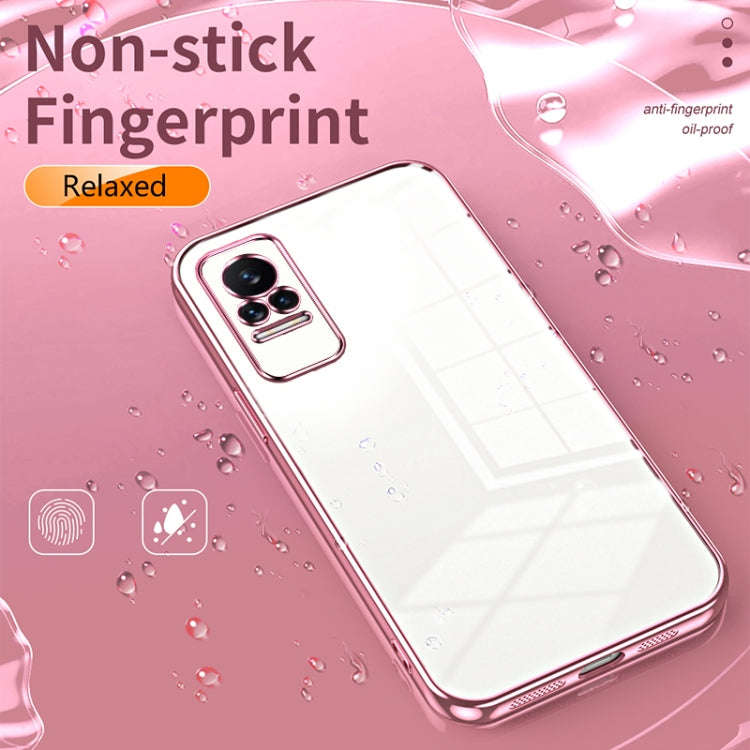 Transparent Plating Fine Hole Phone Case, For Xiaomi Civi / Civi 1S, For Xiaomi Poco M4 Pro, For ...