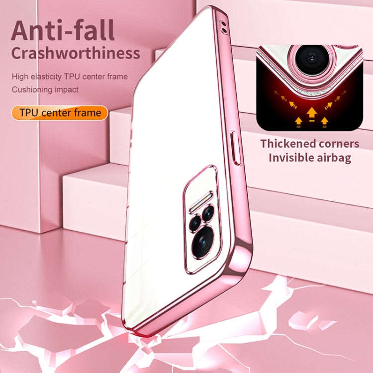 Transparent Plating Fine Hole Phone Case, For Xiaomi Civi / Civi 1S, For Xiaomi Poco M4 Pro, For ...