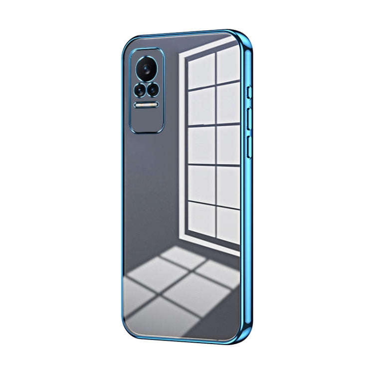 Transparent Plating Fine Hole Phone Case, For Xiaomi Civi / Civi 1S, For Xiaomi Poco M4 Pro, For ...