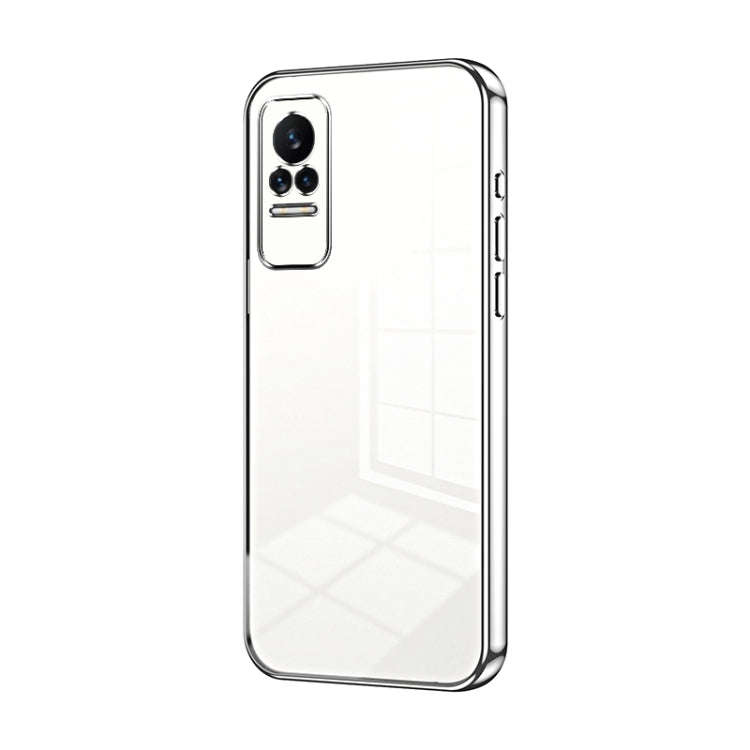 Transparent Plating Fine Hole Phone Case, For Xiaomi Civi / Civi 1S, For Xiaomi Poco M4 Pro, For ...