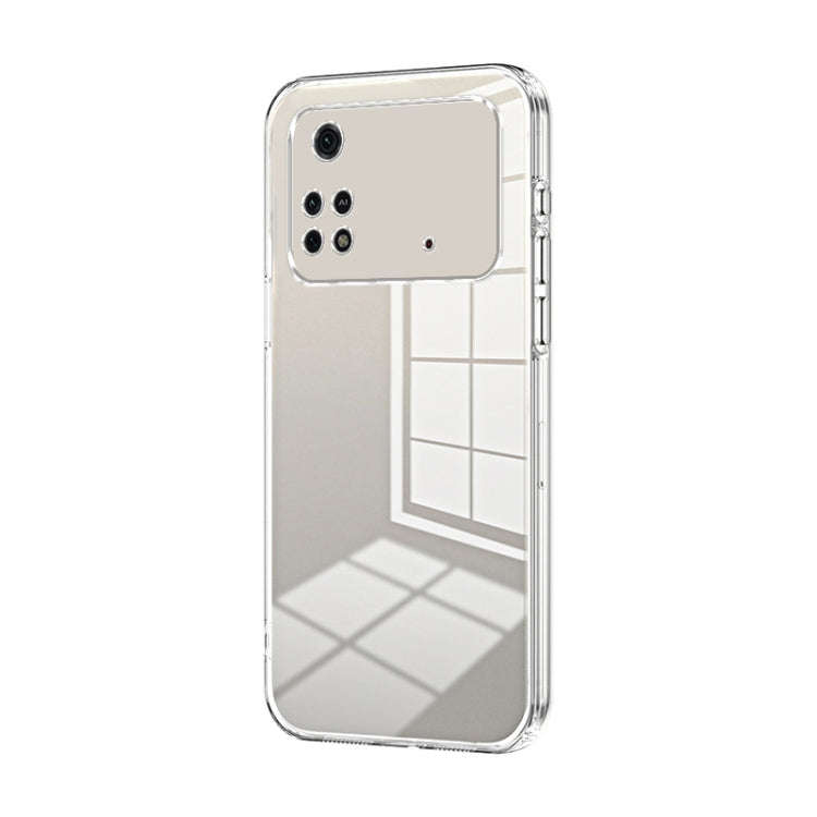 Transparent Plating Fine Hole Phone Case, For Xiaomi Civi / Civi 1S, For Xiaomi Poco M4 Pro, For ...