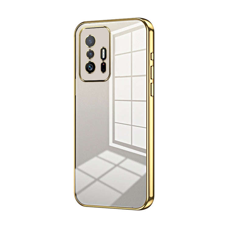 Transparent Plating Fine Hole Phone Case, For Xiaomi Civi / Civi 1S, For Xiaomi Poco M4 Pro, For ...