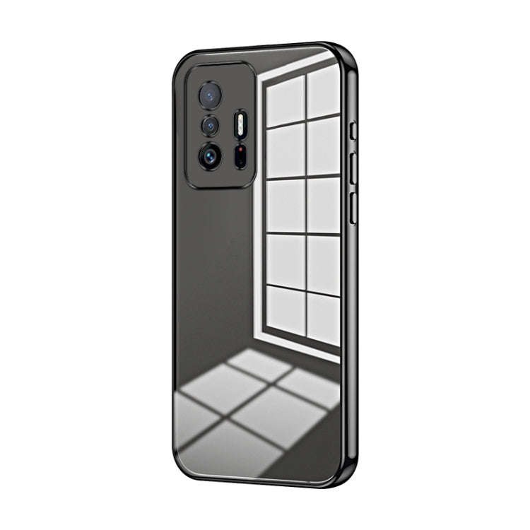 Transparent Plating Fine Hole Phone Case, For Xiaomi Civi / Civi 1S, For Xiaomi Poco M4 Pro, For ...