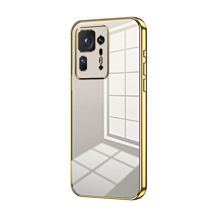 Transparent Plating Fine Hole Phone Case, For Xiaomi Civi / Civi 1S, For Xiaomi Poco M4 Pro, For ...