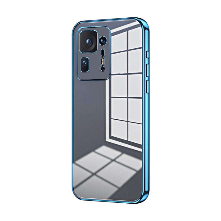 Transparent Plating Fine Hole Phone Case, For Xiaomi Civi / Civi 1S, For Xiaomi Poco M4 Pro, For ...