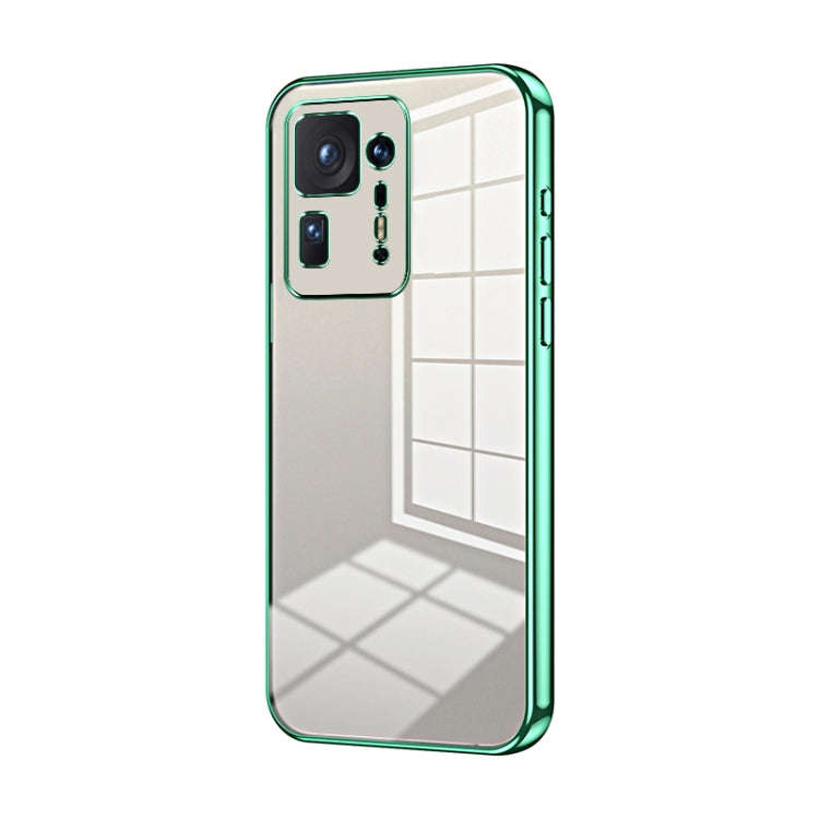 Transparent Plating Fine Hole Phone Case, For Xiaomi Civi / Civi 1S, For Xiaomi Poco M4 Pro, For ...