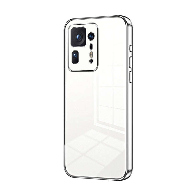 Transparent Plating Fine Hole Phone Case, For Xiaomi Civi / Civi 1S, For Xiaomi Poco M4 Pro, For ...