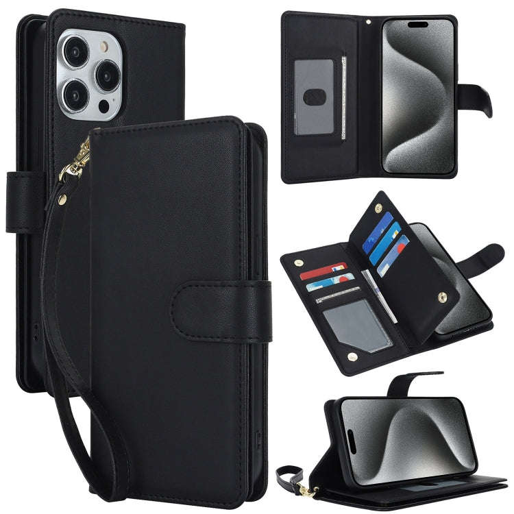 Multi-Card Wallet RFID Leather Phone Case, For iPhone 17e / 16e, For iPhone 17 Pro Max, For iPhon...