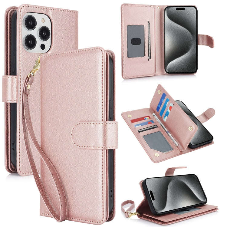Multi-Card Wallet RFID Leather Phone Case, For iPhone 17e / 16e, For iPhone 17 Pro Max, For iPhon...