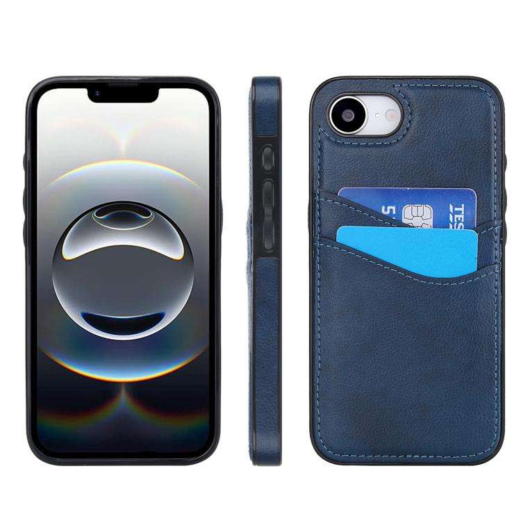 Litchi Leather Skin Card Slots Phone Case, For iPhone 18 Pro / 17 Pro, For iPhone 18 Pro Max / 17...