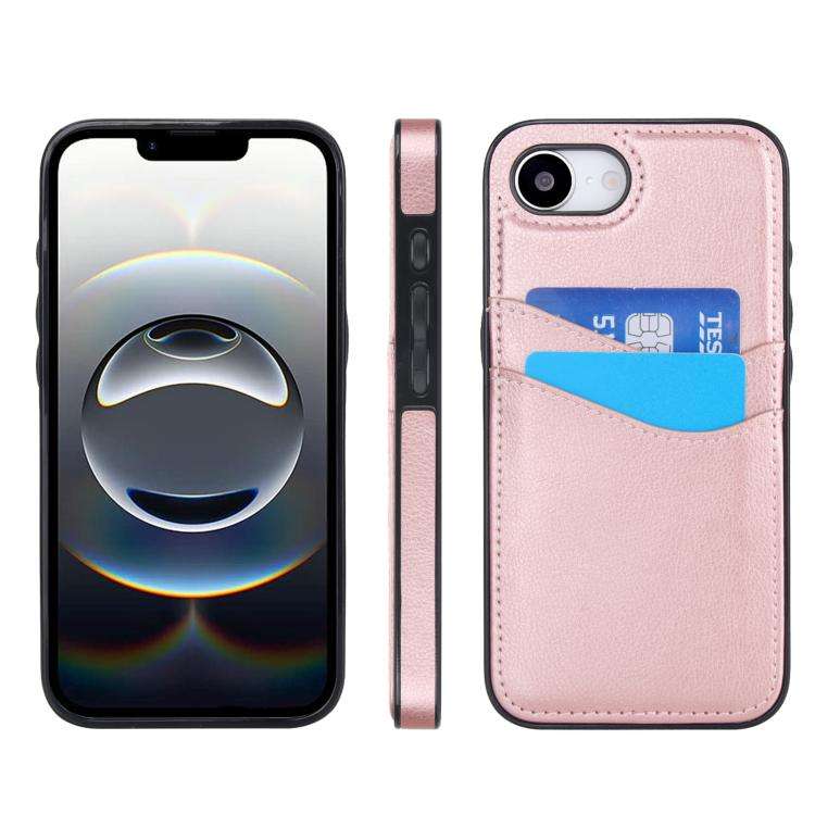 Litchi Leather Skin Card Slots Phone Case, For iPhone 18 Pro / 17 Pro, For iPhone 18 Pro Max / 17...