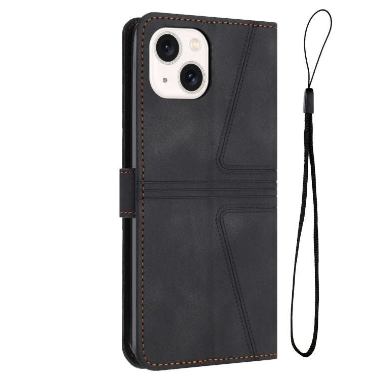 Triangle Solid Color Leather Phone Case, For iPhone 15, For iPhone 14 Plus, For iPhone 14, For iP...