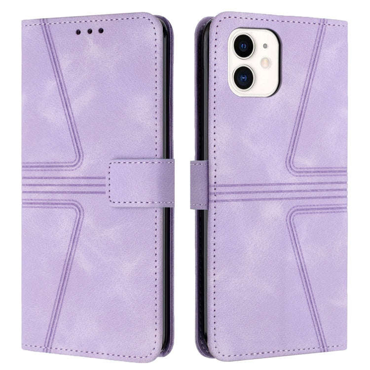 Triangle Solid Color Leather Phone Case, For iPhone 15, For iPhone 14 Plus, For iPhone 14, For iP...