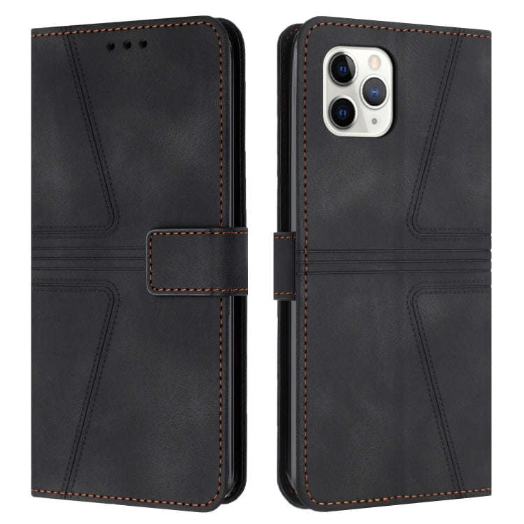 Triangle Solid Color Leather Phone Case, For iPhone 11 Pro