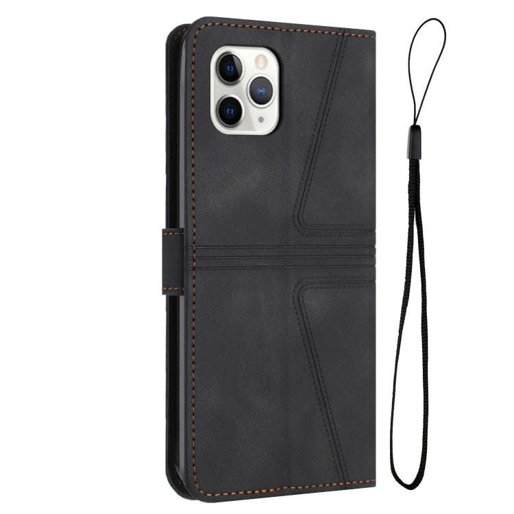 Triangle Solid Color Leather Phone Case, For iPhone 11 Pro