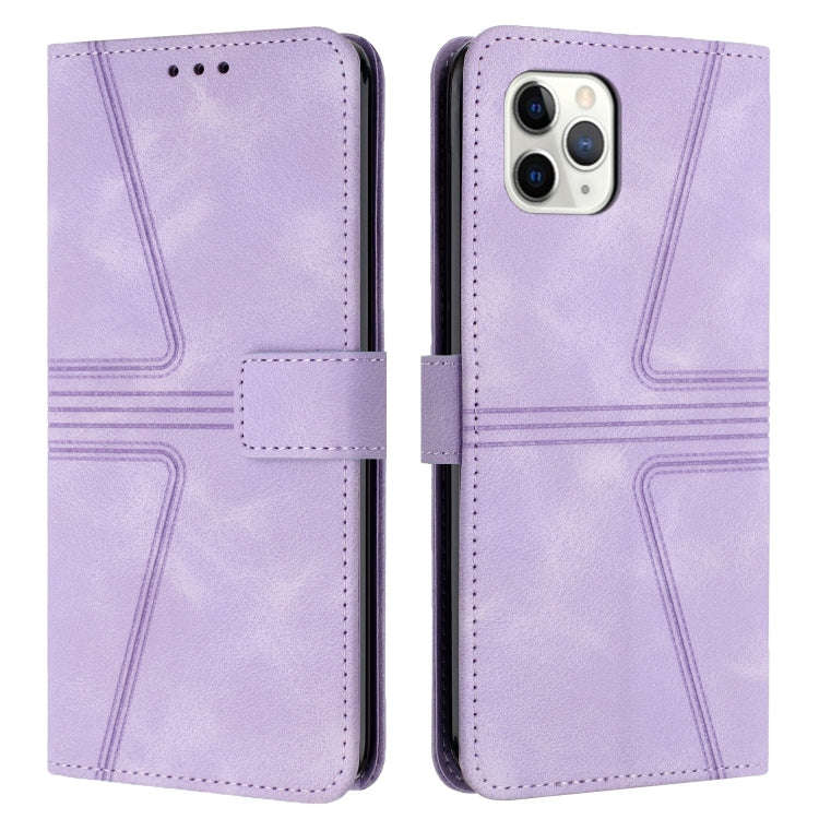 Triangle Solid Color Leather Phone Case, For iPhone 11 Pro