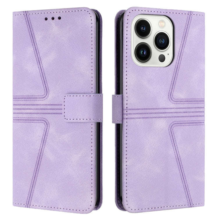 Triangle Solid Color Leather Phone Case, For iPhone 17e / 16e, For iPhone 17 Pro Max, For iPhone ...
