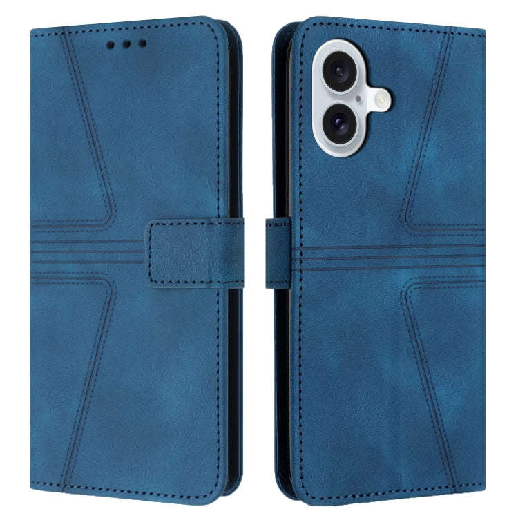 Triangle Solid Color Leather Phone Case, For iPhone 17e / 16e, For iPhone 17 Pro Max, For iPhone ...